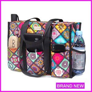 Utility Tote Bag Water Resistant Multi Pocket Professional Women Work Travel